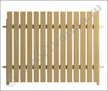 Забор деревянный штакетник №4 h=2,0 м